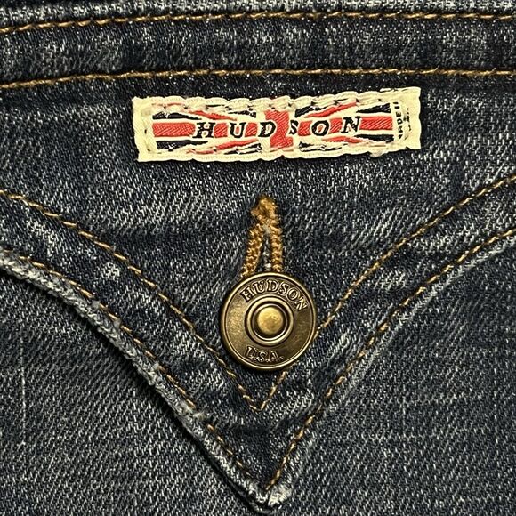 HUDSON Beth Baby Boot Cut Jeans Women's 27 Blue Denim Stretch Cotton Pockets - Picture 14 of 17